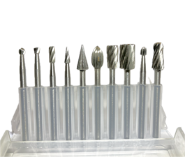 Jeu de 10 Fraises  HSS  de Précision