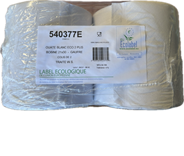 2 Bobines ESSUI MAIN BLANCHES - 2 couches 21 cm x 30 cm